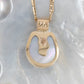 Abrolhos Islands mabe pearl pendant with embossed bale