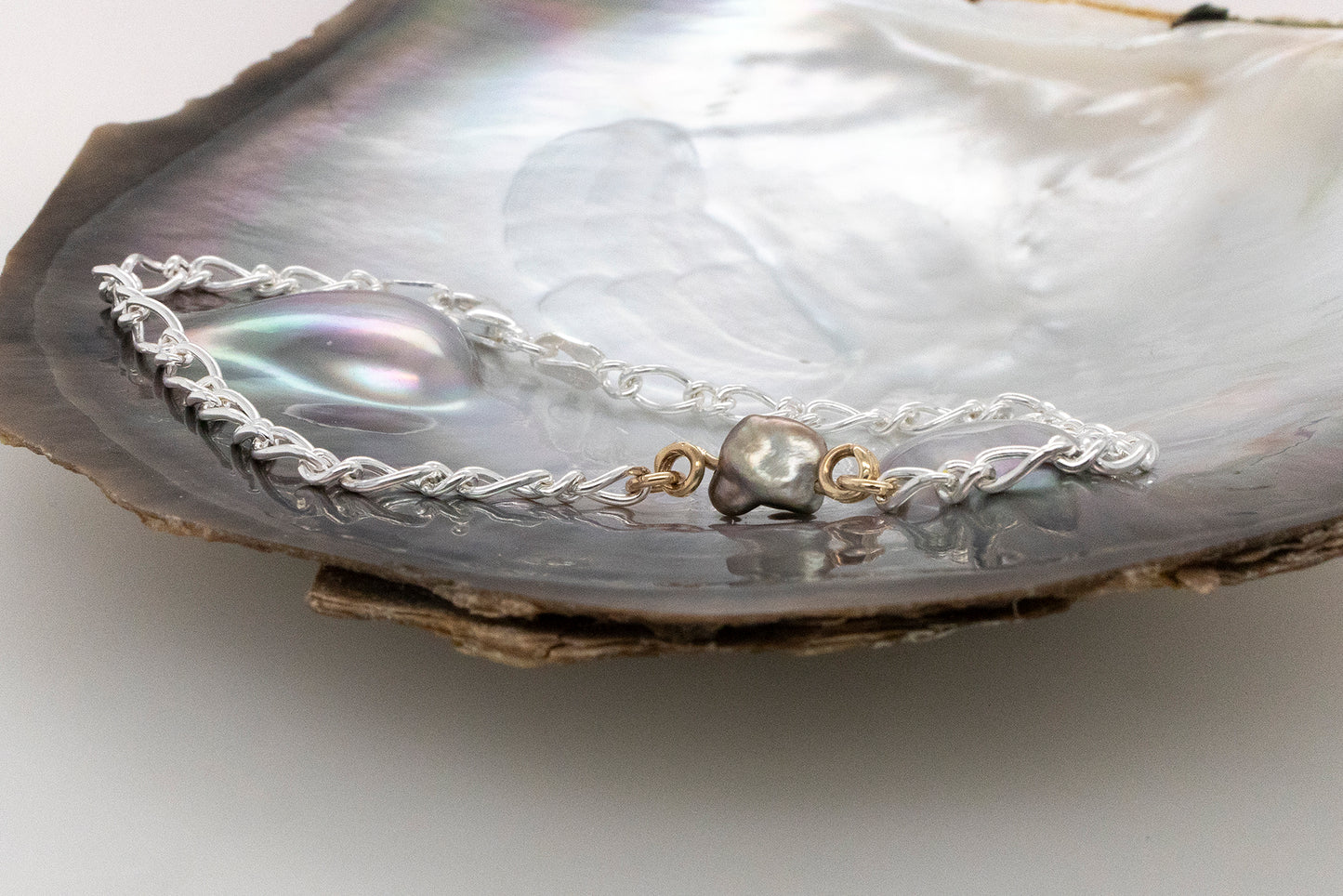 Keshi Pearl Belcher Bracelet