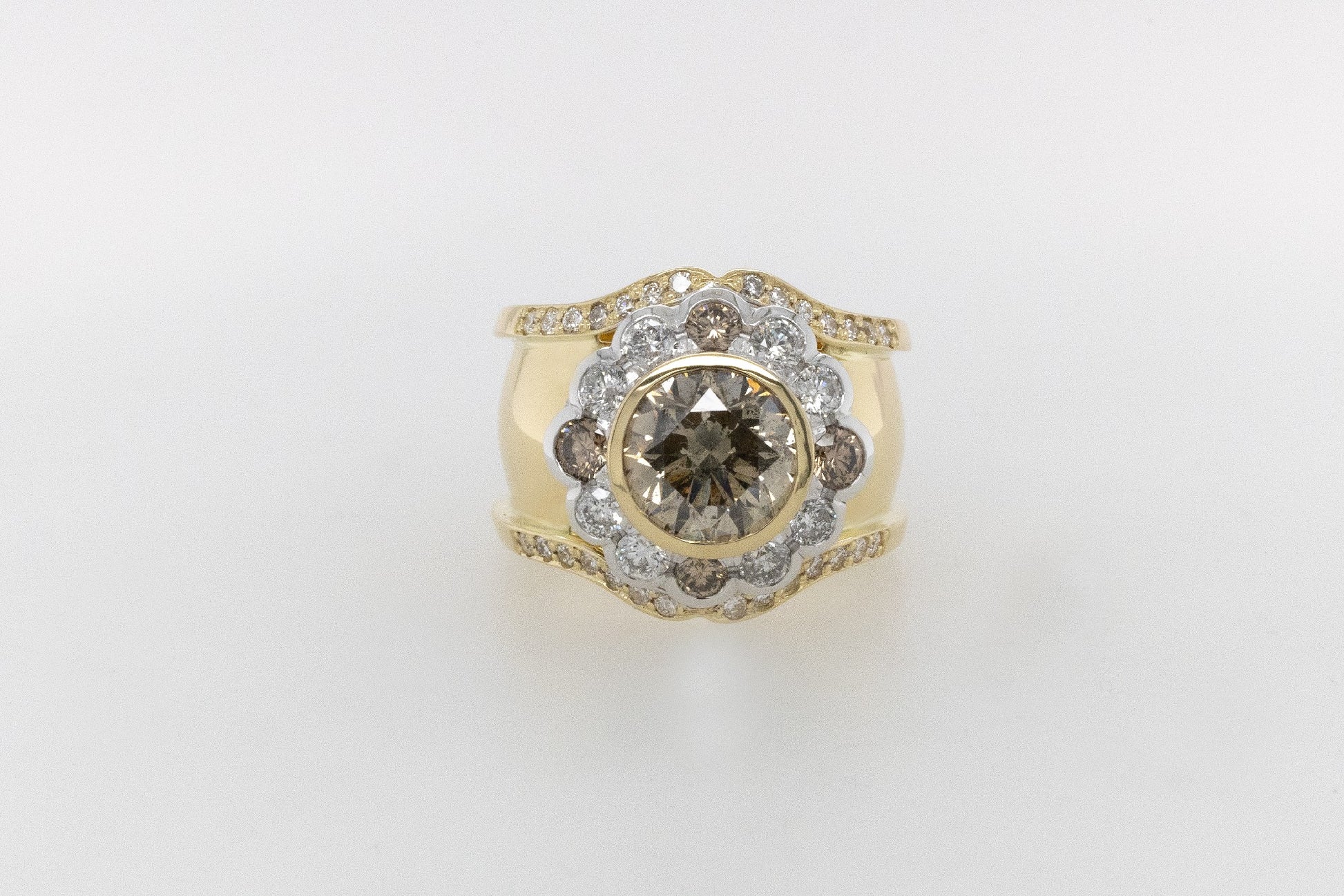 3ct Champagne Diamond Ring