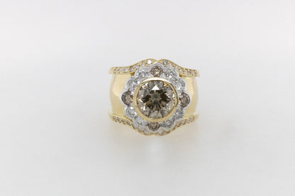 3ct Champagne Diamond Ring