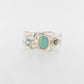Opal, Aquamarine & Sapphire Ring