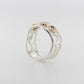 Opal, Aquamarine & Sapphire Ring