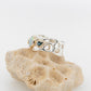 Opal, Aquamarine & Sapphire Ring