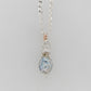 French Knitted Blue Pearl Drop Pendant