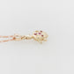 Coloured Stone & Yellow Diamond Turtle Pendant