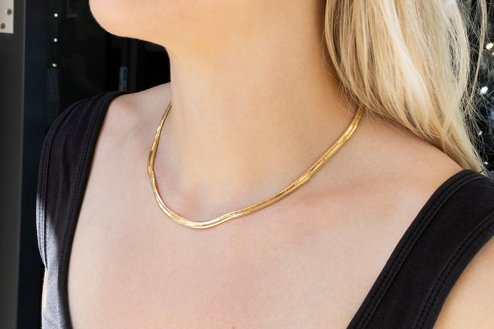 Herringbone Chain Queeni 9Y 42cm