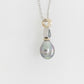 Abrolhos Pearl and Aquamarine Pendant