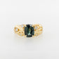 Sapphire & Diamond Vine Ring