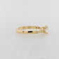 Engagement Ring 0.63ct Solitaire Fancy Band