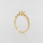 Engagement Ring 0.63ct Solitaire Fancy Band