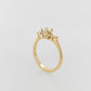Engagement Ring 0.40ct Round and Marquise Trilogy