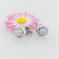 Abolhos Half Pearl Stud Earrings