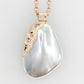 Diamond Mabe Pearl Pendant 
