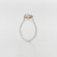Engagement Ring Trilogy White and Pink Diamonds