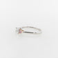 Engagement Ring Trilogy White and Pink Diamonds
