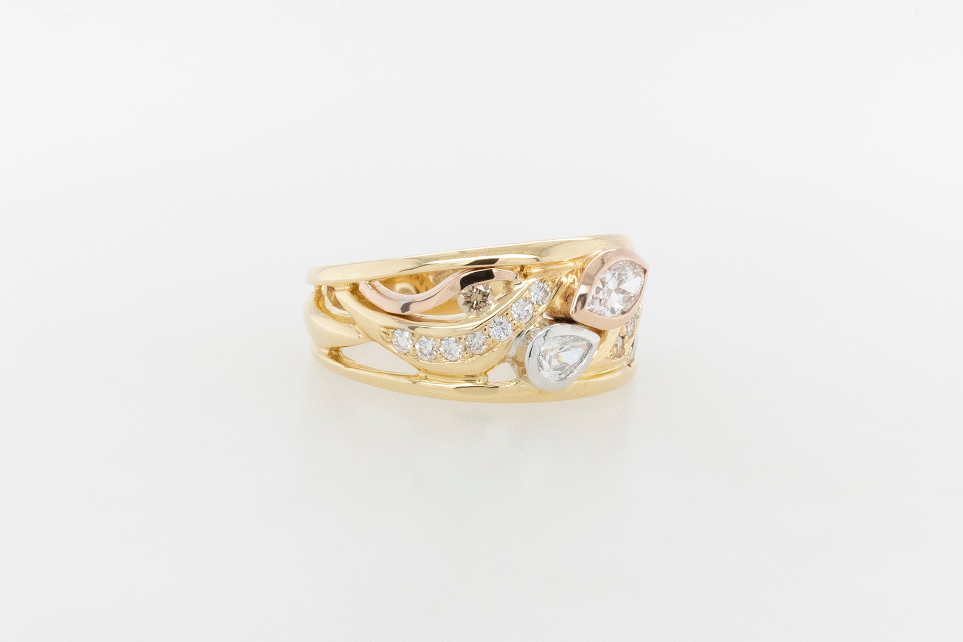 Marquise and Pear Diamond Dress Ring