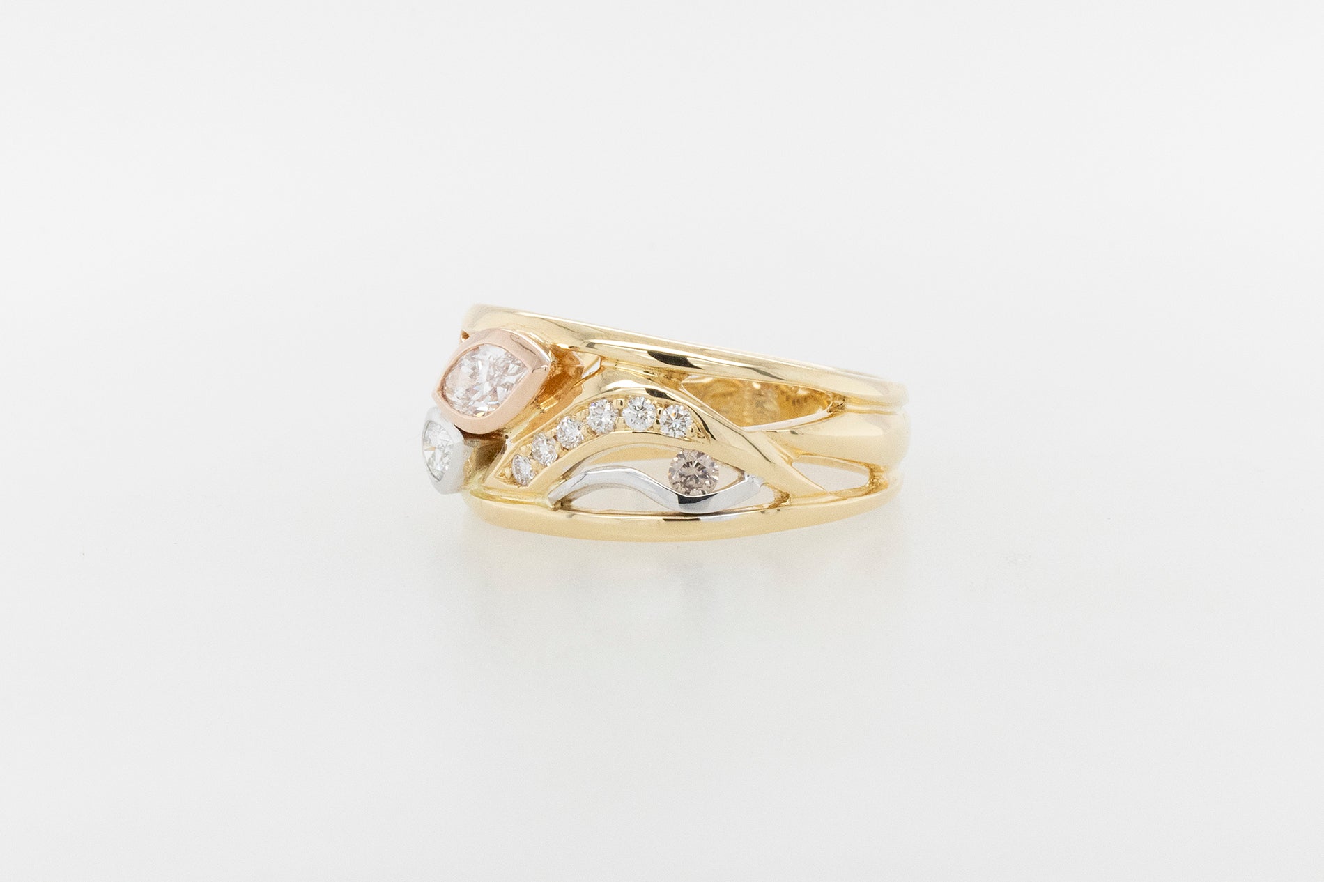Marquise and Pear Diamond Dress Ring