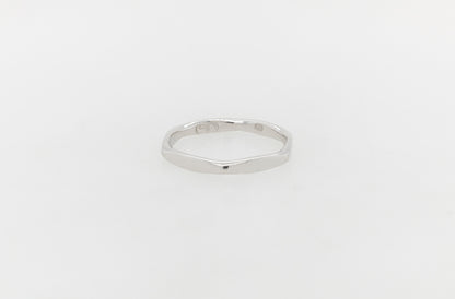 Hexagonal Beaten Look Ring