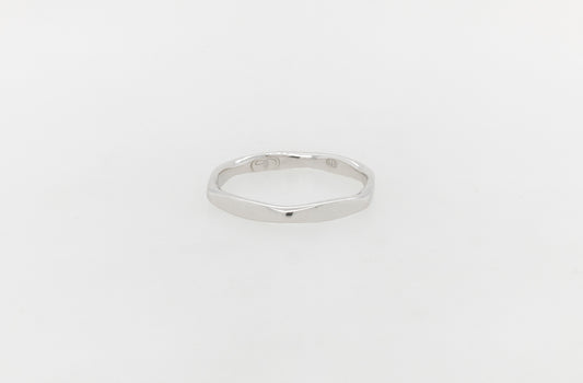 Hexagonal Beaten Look Ring