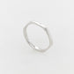 Hexagonal Beaten Look Ring