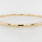 Solid 4mm Gold Bangle