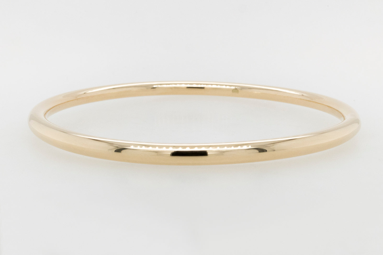 Solid 4mm Gold Bangle