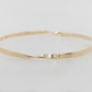 Organic Twist Bangle Solid Yellow Gold