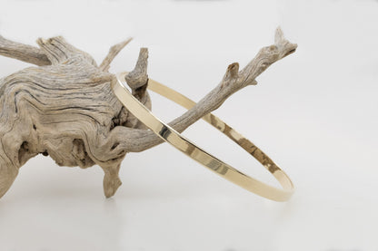 Solid Yellow Flat Bangle