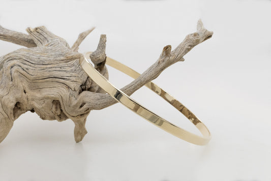 Solid Yellow Flat Bangle