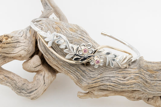 Geraldton Wax Flora Cuff Bangle