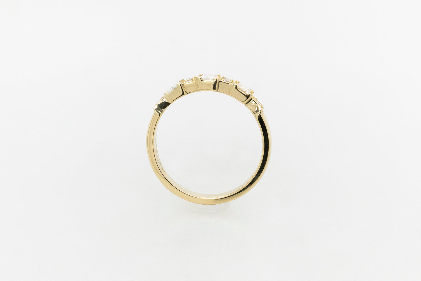 Vintage Style Emerald Cut Eternity Ring