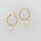 Abrolhops Pearl Hoop Earrings
