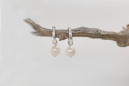 Abrolhos Pearl Huggie Earrings