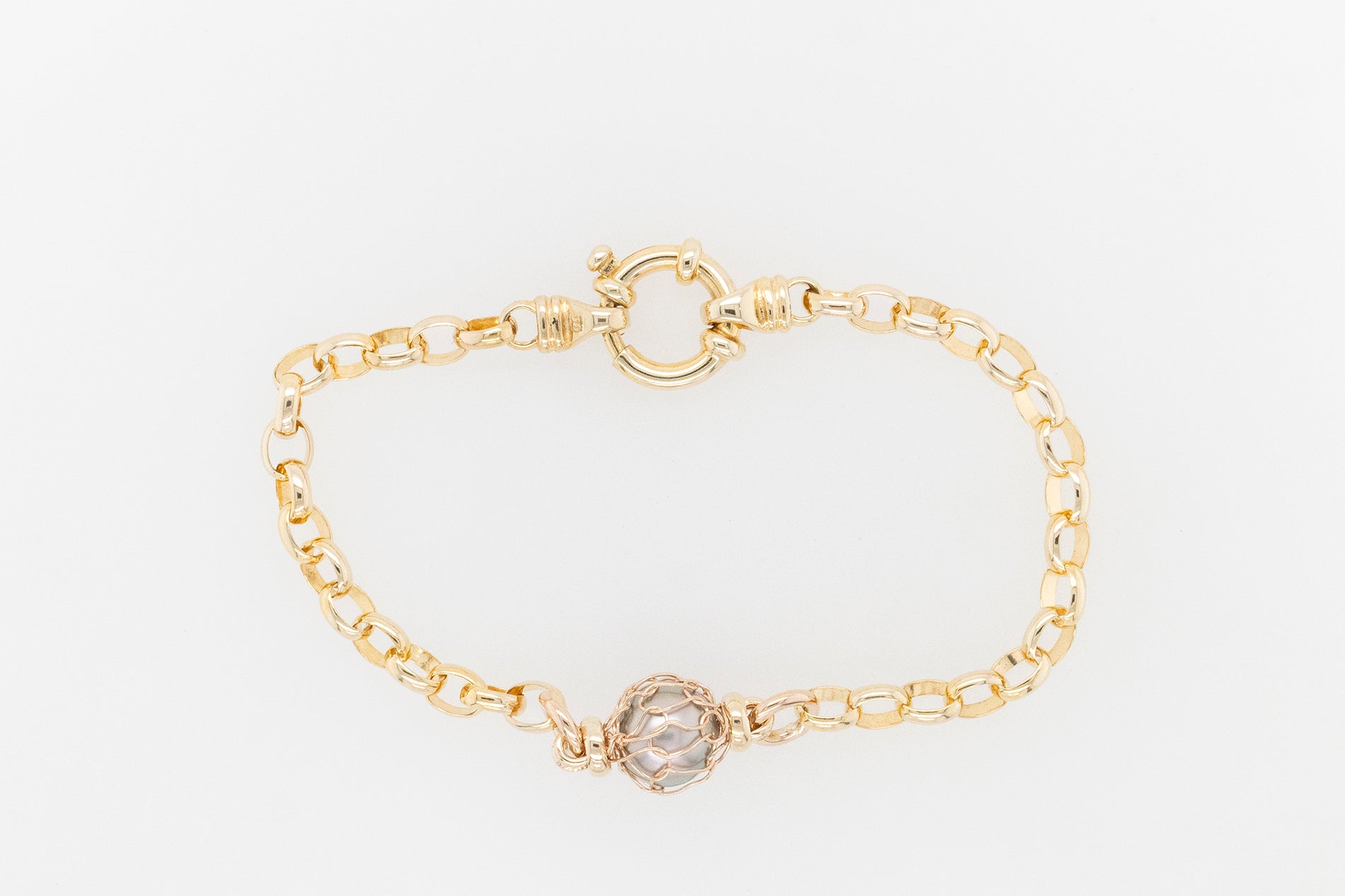 French Knitted Abrolhos Island Pearl Bracelet