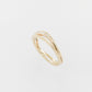 Pave Diamond Leaf Band Ring 9YG