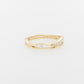 Pave Diamond Leaf Band Ring 9YG