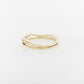 Pave Set Diamond Leaf Band Ring 9YG