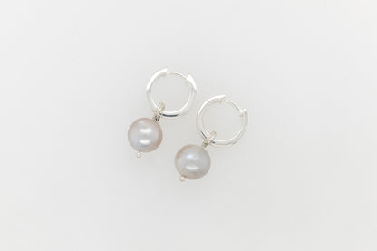 Abrolhos Islands Pearl Huggie Earrings