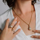 Low Profile Diamond Seaweed Ring 