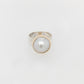Two Tone Embossed Mabe Ring 