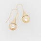 Indonesian Golden Pearl Flute Earrings