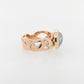 Abrolhos Half Pearl and Diamond Seaweed Ring