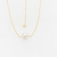 Akoya Pearl Slider Necklace Adjustable Chain 