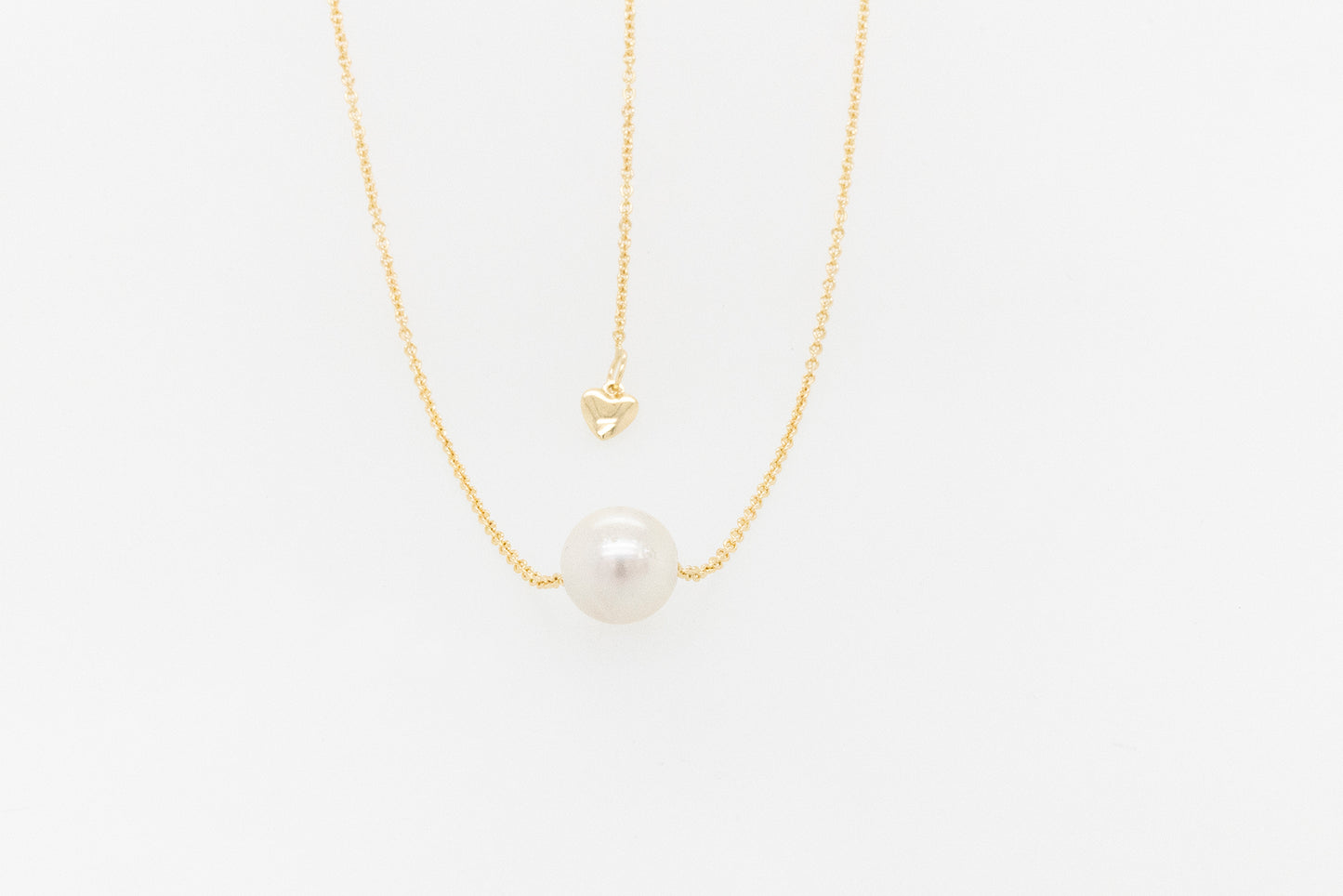 Akoya Pearl Slider Necklace Adjustable Chain 