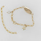 Starfish and Keshi Pearl Baby I.D Bracelet