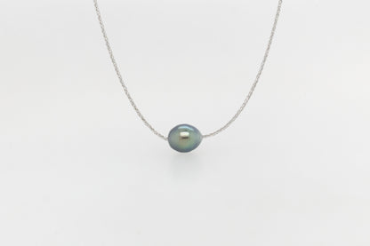 Abrolhos Islands Black Lipped Pearl Slider Necklace 50cm