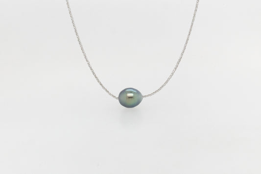 Abrolhos Islands Black Lipped Pearl Slider Necklace 50cm