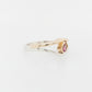 Pink Tourmaline Split Shank Ring 