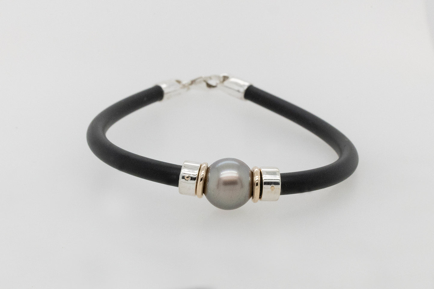 Two Toned Abrolhos Pearl Neoprene Bracelet