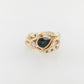 Green Sapphire and Diamond Ring